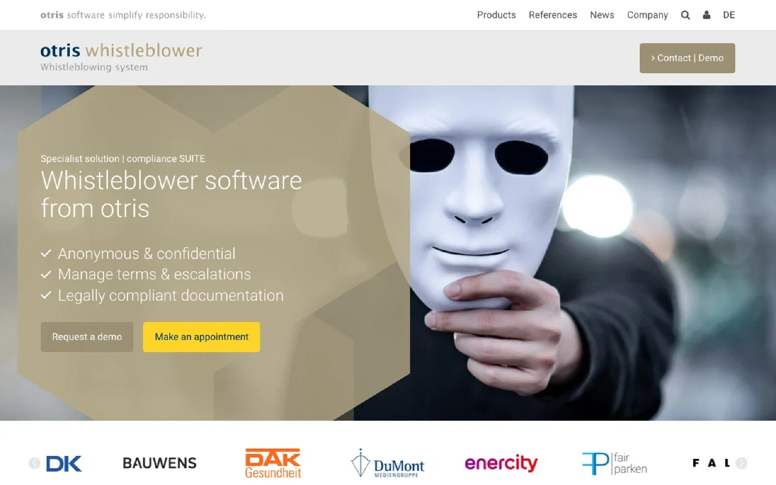 otris homepage screenshot