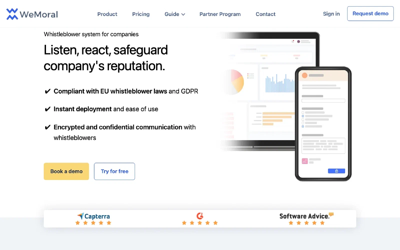 WeMoral homepage screenshot