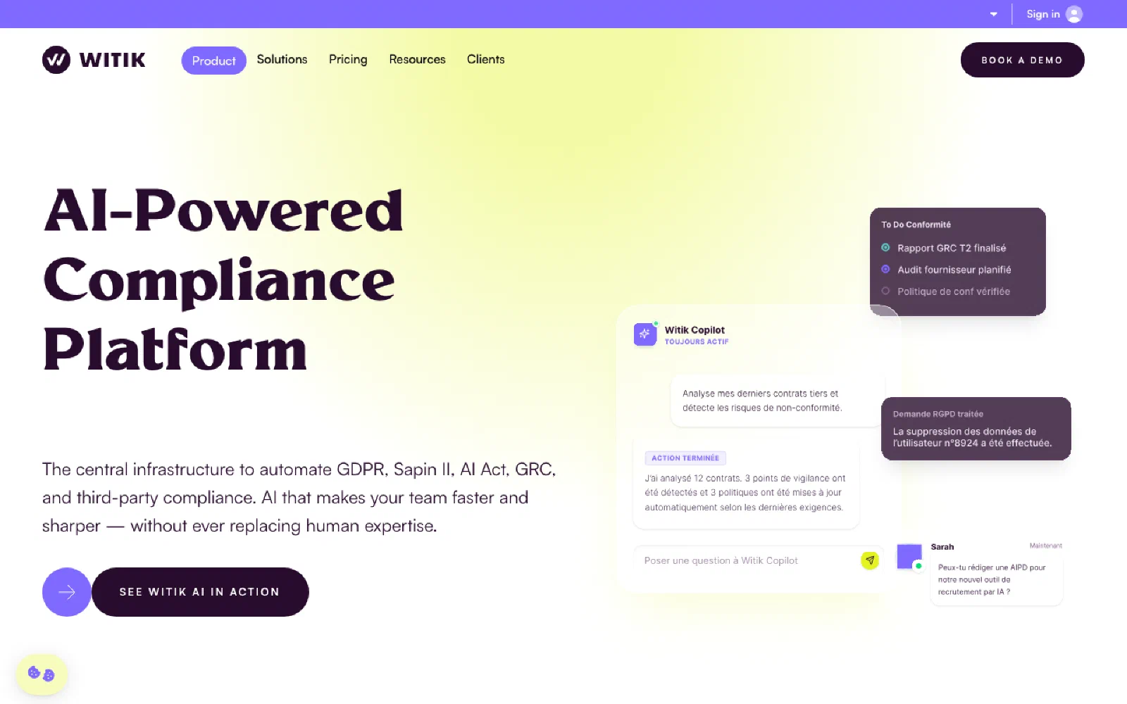 Witik homepage screenshot